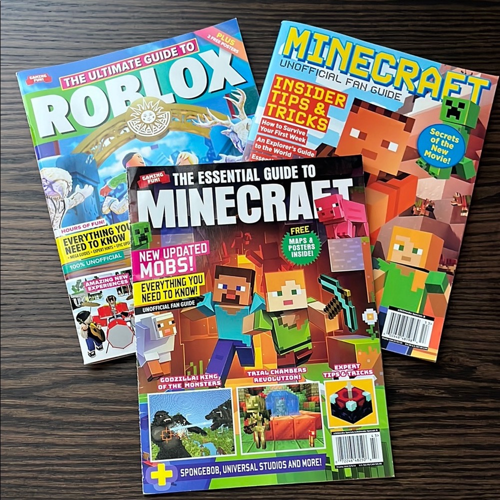 Minecraft and Roblox Kids Toy Guide Set